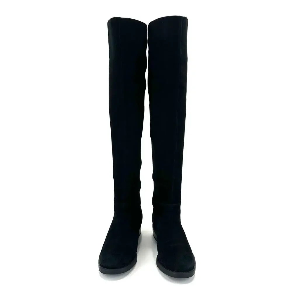 Blondo Velma Flat Over-The-Knee Tall Boot Size 7.5M Black Leather Waterproof OTK